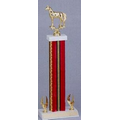16" Red Holographic Trophy w/ Top Figure